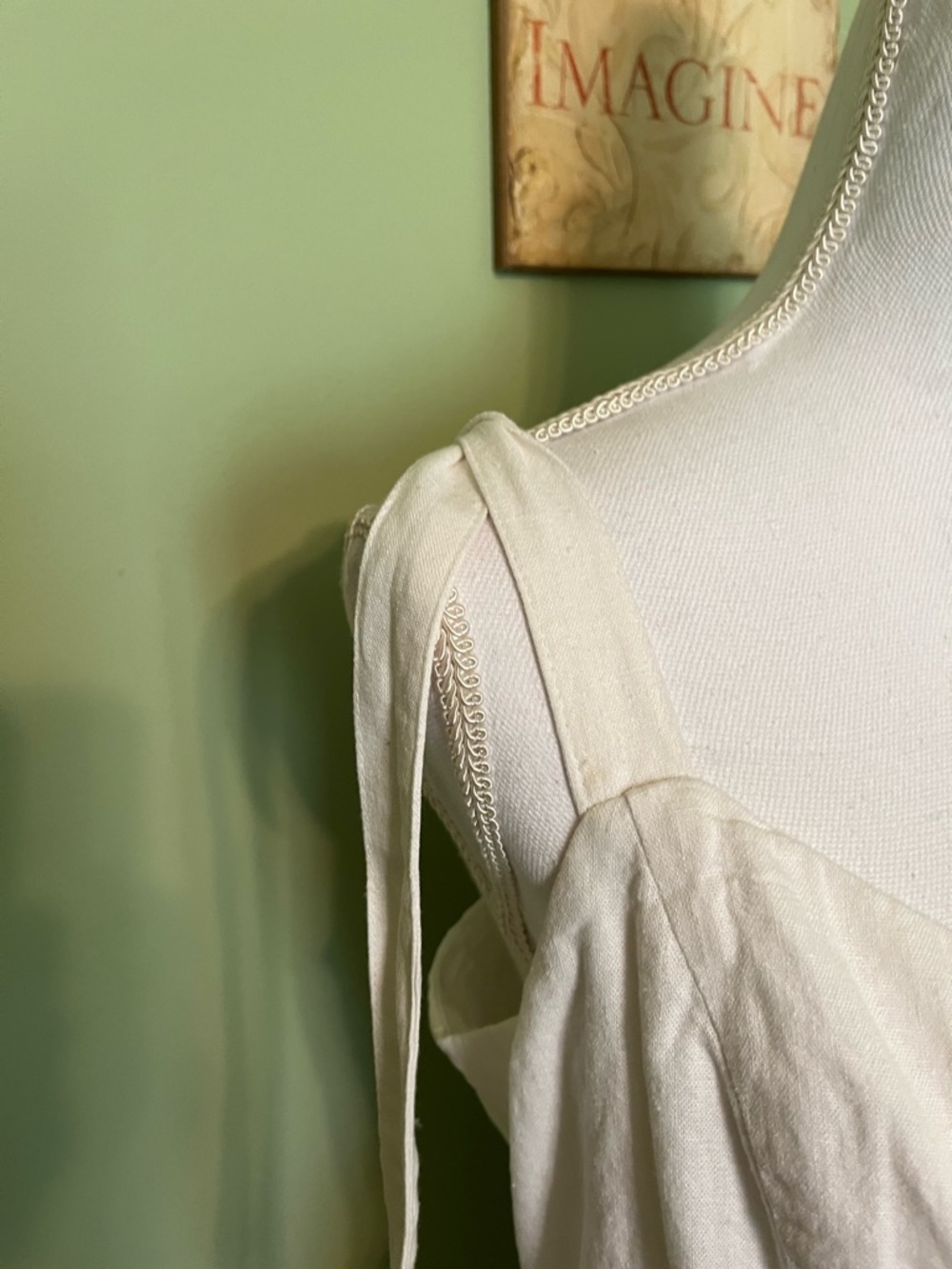 Forever 21 White Button Down the Front Sundress - Size L - Picture 5 of 11